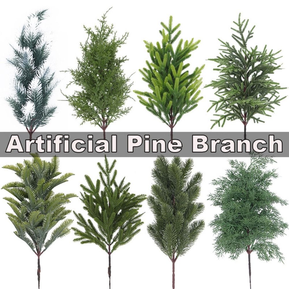 Christmas Wreath Fake - Green Artificial Pine Branch Christmas Tree