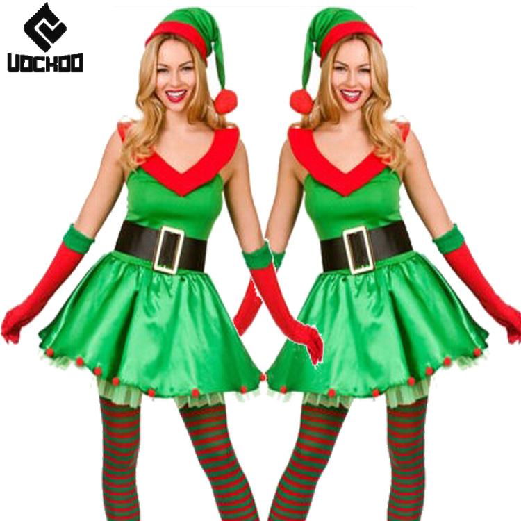 Elf Costume Christmas - Funny Elf Dress Suit Christmas Tree