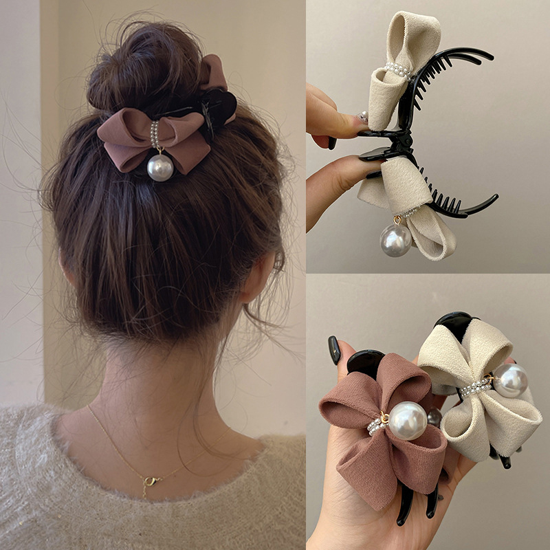 Ribbon Bow Gift - 1PC Beautiful New Pearl Bow Tie
