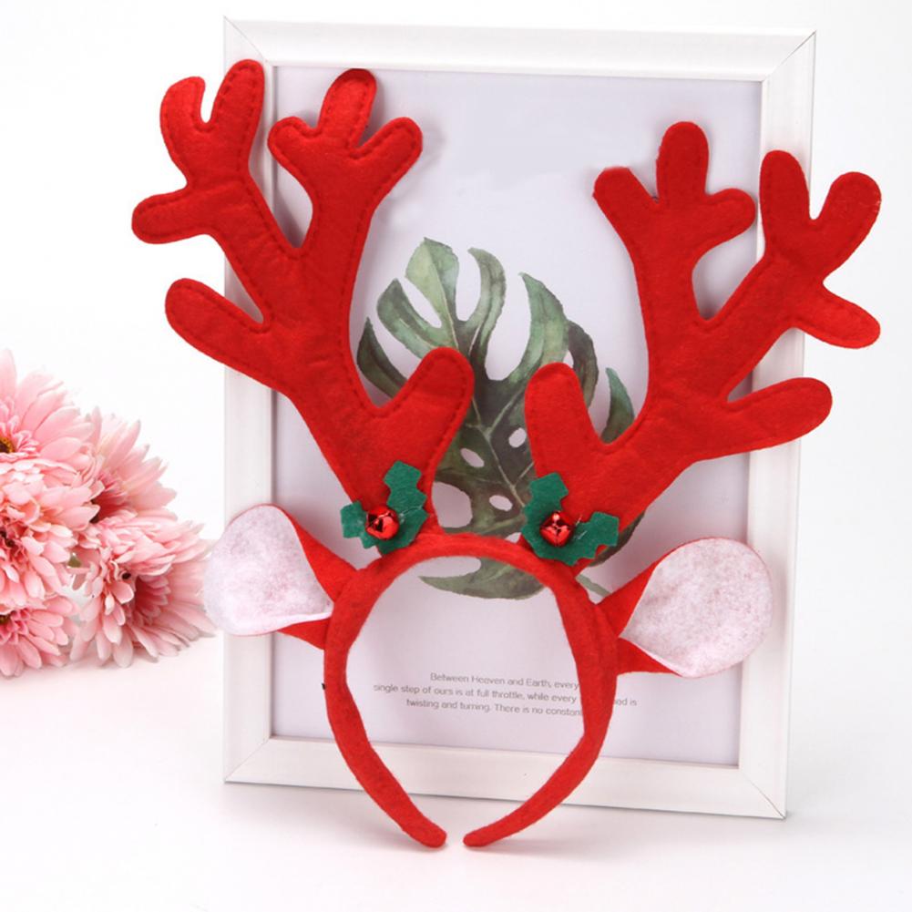 Reindeer Antlers Headband - Santa Headband Festive Reindeer Antlers Headband