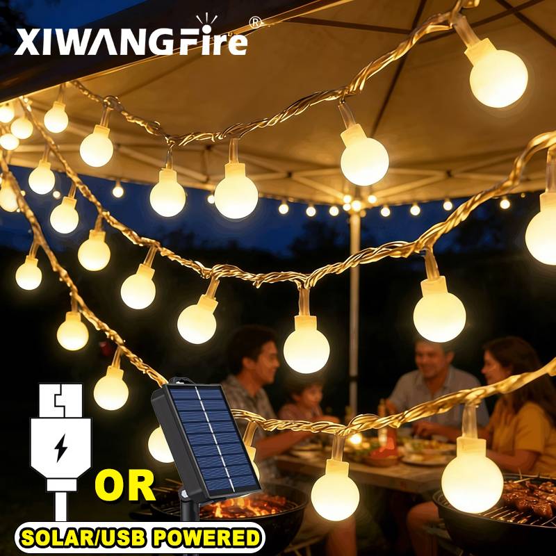 3-10M Solar/USB/Battery String - огляд і ціна Christmas Lights Outdoor