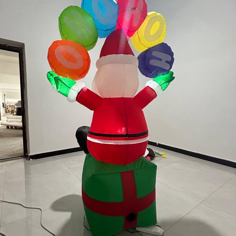 Blow Up Santa Inflatable Decor - огляд і ціна Christmas Lights Outdoor