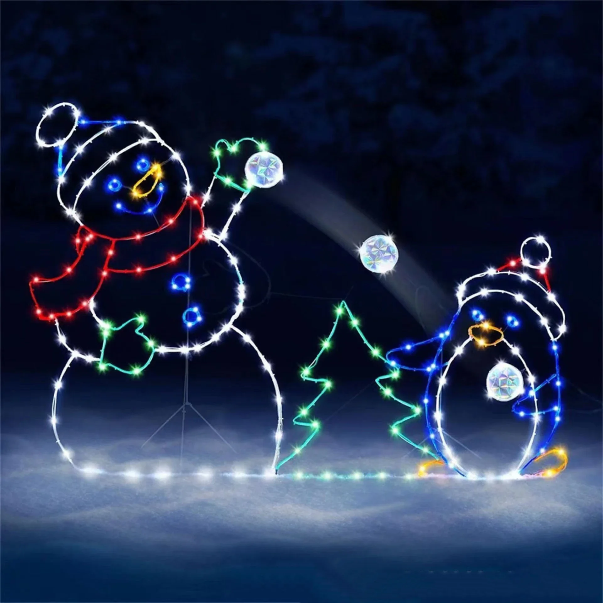 Animated Snowball Light LED Gl - огляд і ціна Christmas Lights Outdoor
