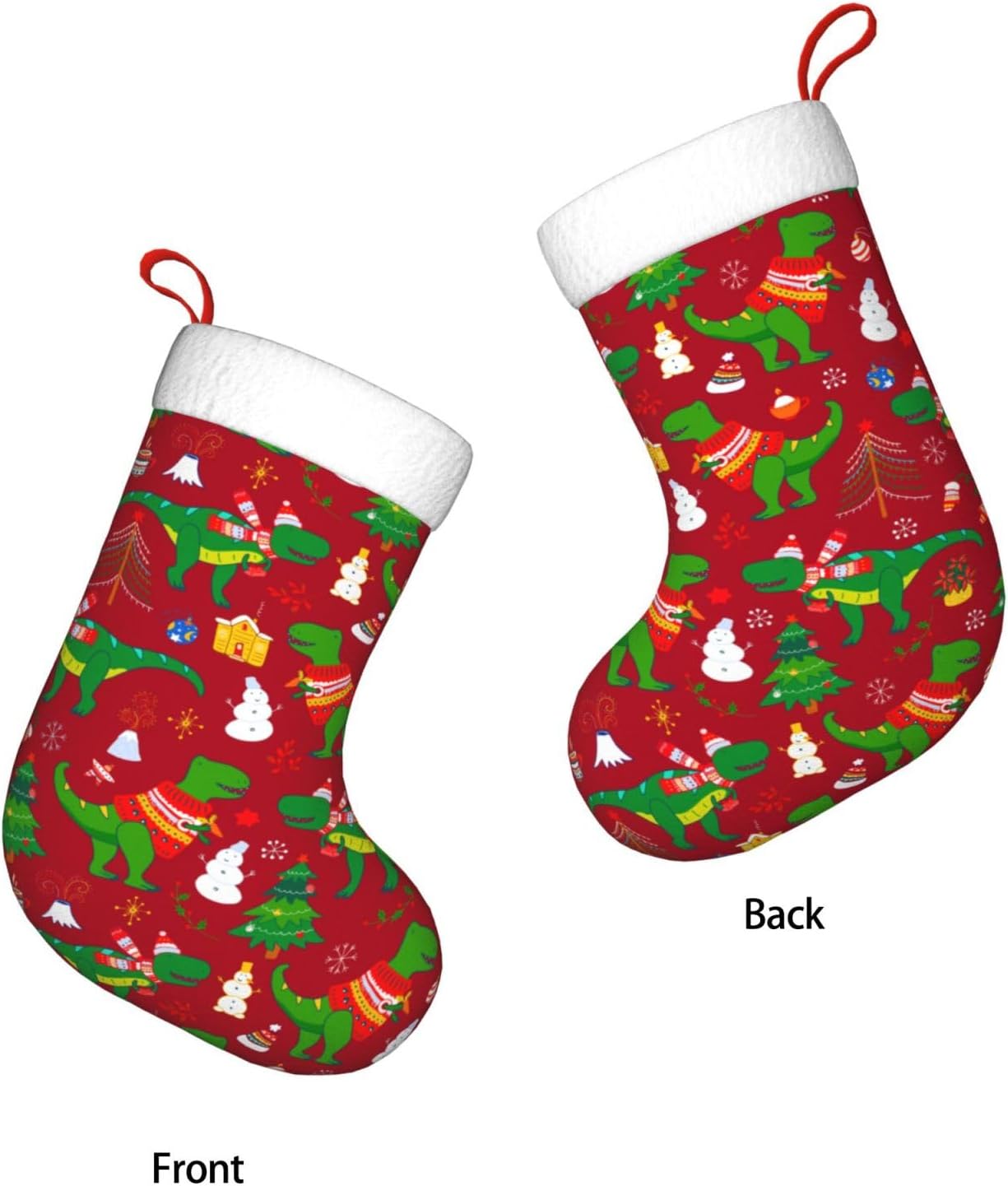 Cute Christmas Dinosaur Christ - огляд і ціна Christmas Stocking Hanging