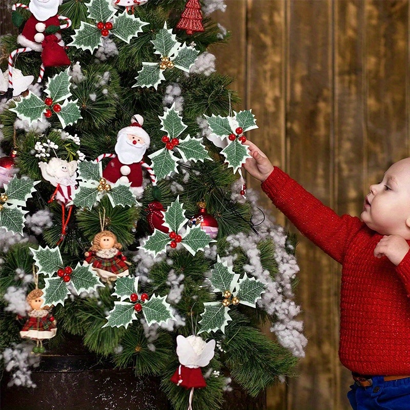 10 Pcs Artificial Holly Berrie - огляд і ціна Christmas Wreath Fake