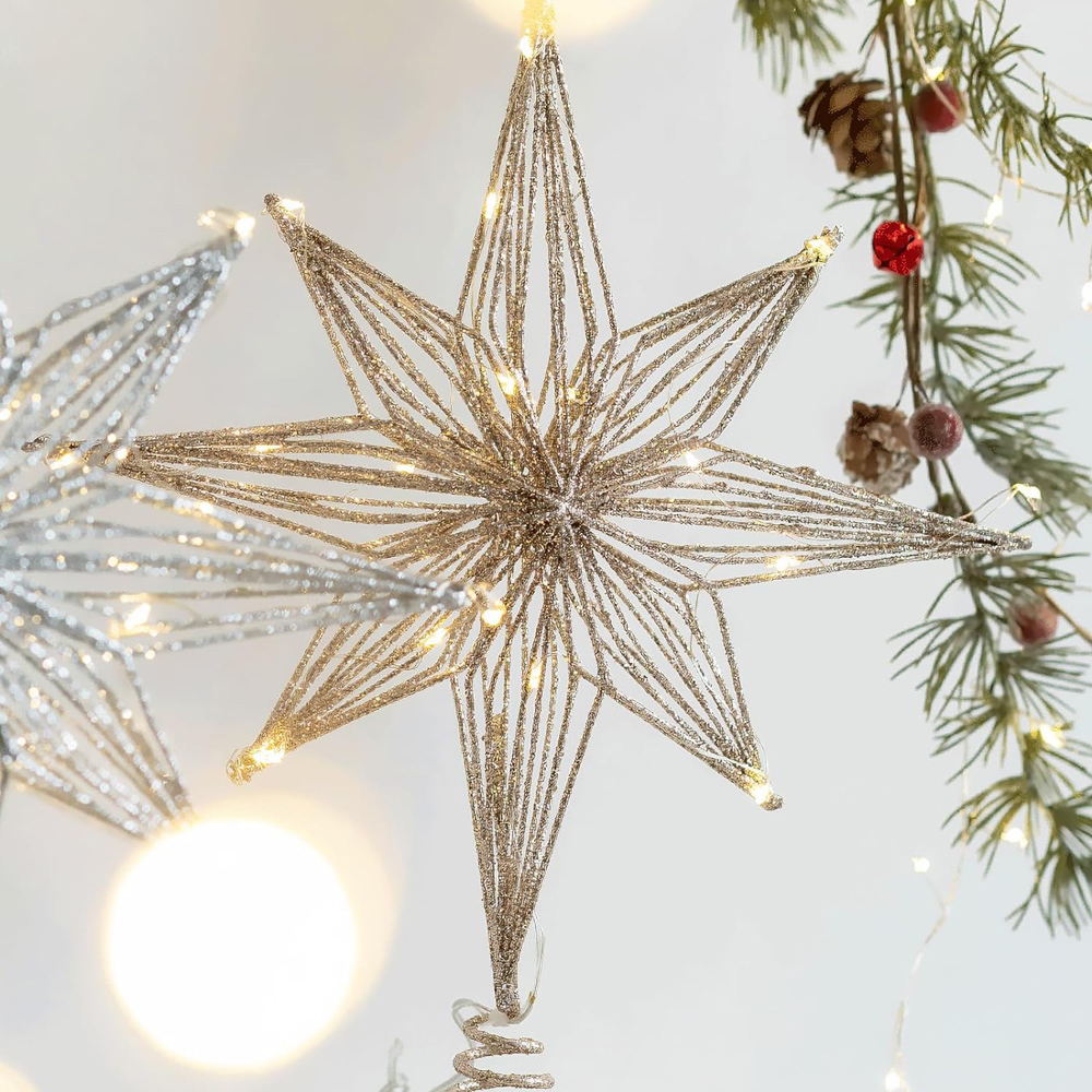 30cm Led Star Christmas Tree T - огляд і ціна Star Tree Topper
