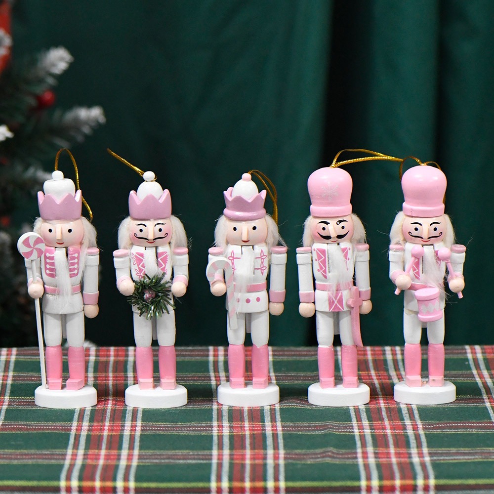 5PCS Macarone Powder Christmas - огляд і ціна Nutcracker Figurine