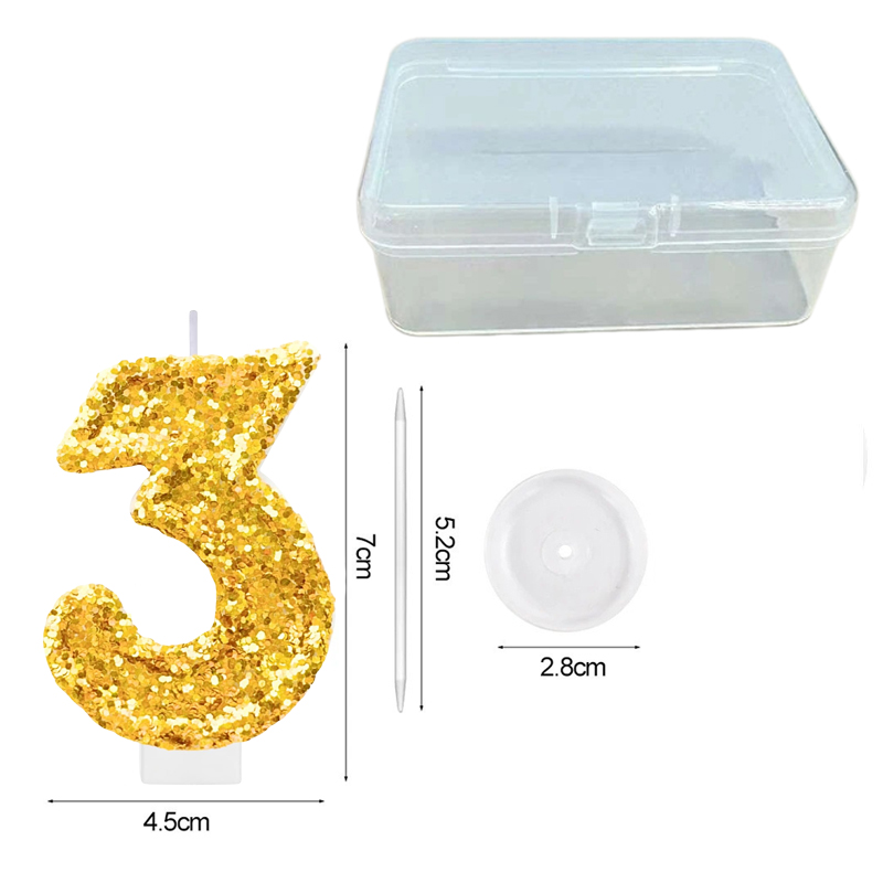 Digital Birthday Candle Gold C - огляд і ціна Holiday Candle Set