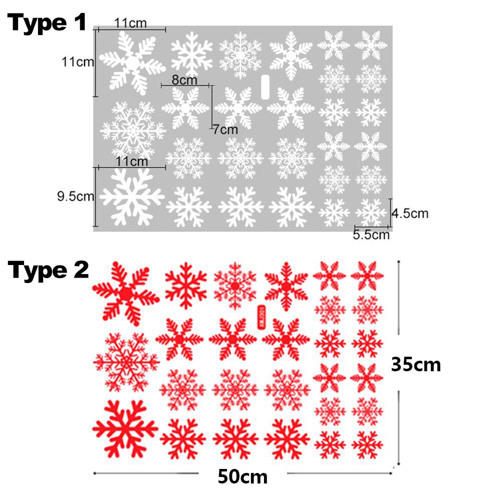 27/38PCS Gift Xmas  Festival S - огляд і ціна Snowflake Window Decal