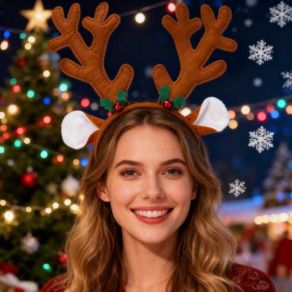 Colorful Holiday Headband Chri - огляд і ціна Reindeer Antlers Headband