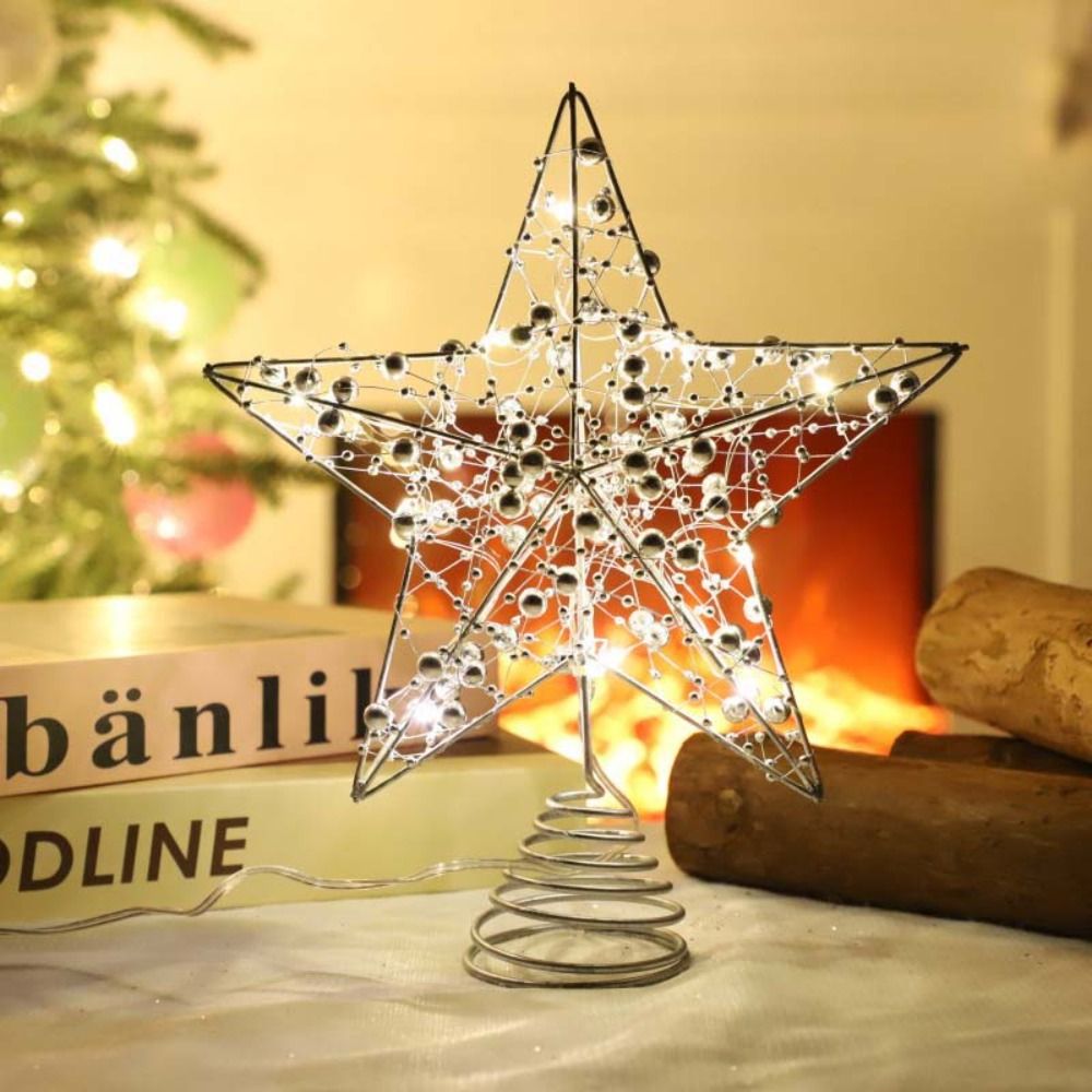 Gold/Silver LED Christmas Tree - огляд і ціна Star Tree Topper