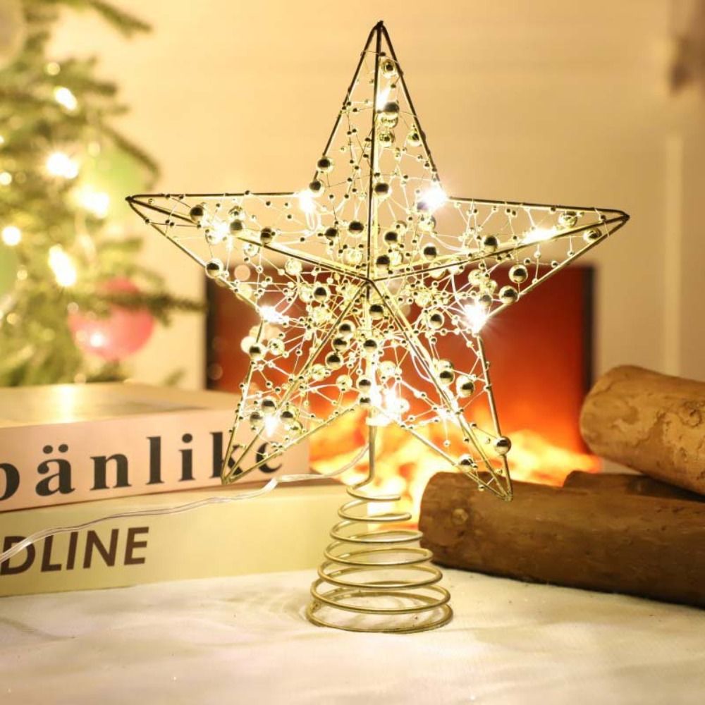 Gold/Silver LED Christmas Tree - огляд і ціна Star Tree Topper