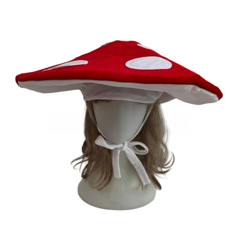 Mushroom Hat For Halloween Cos - огляд і ціна Santa Hat Plush