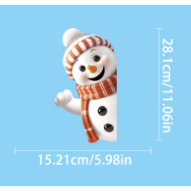Snowman Snowflake Elk Christma - огляд і ціна Snowflake Window Decal