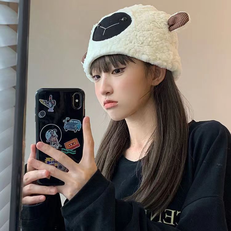 Black Nose Sheep Plush Hat Sup - огляд і ціна Santa Hat Plush