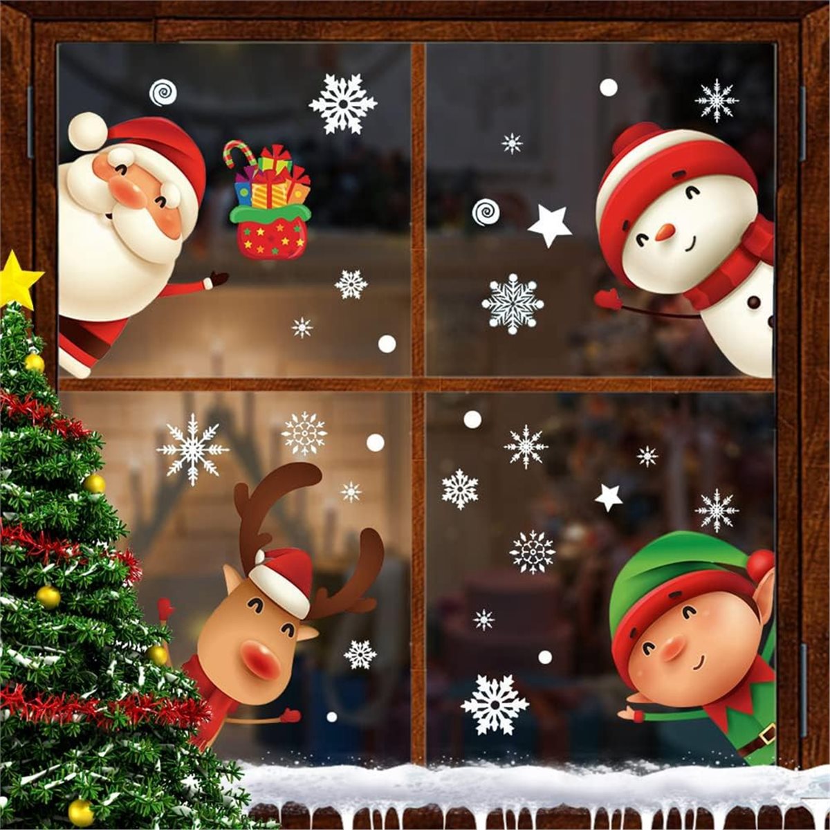 New arrival  80PCS Christmas S - огляд і ціна Snowflake Window Decal