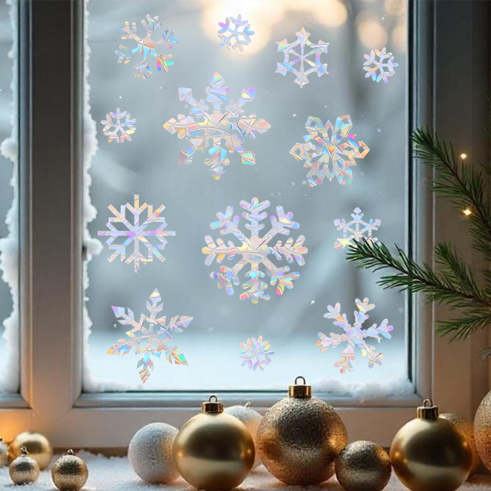 Snowflake Electrostatic Colorf - огляд і ціна Snowflake Window Decal