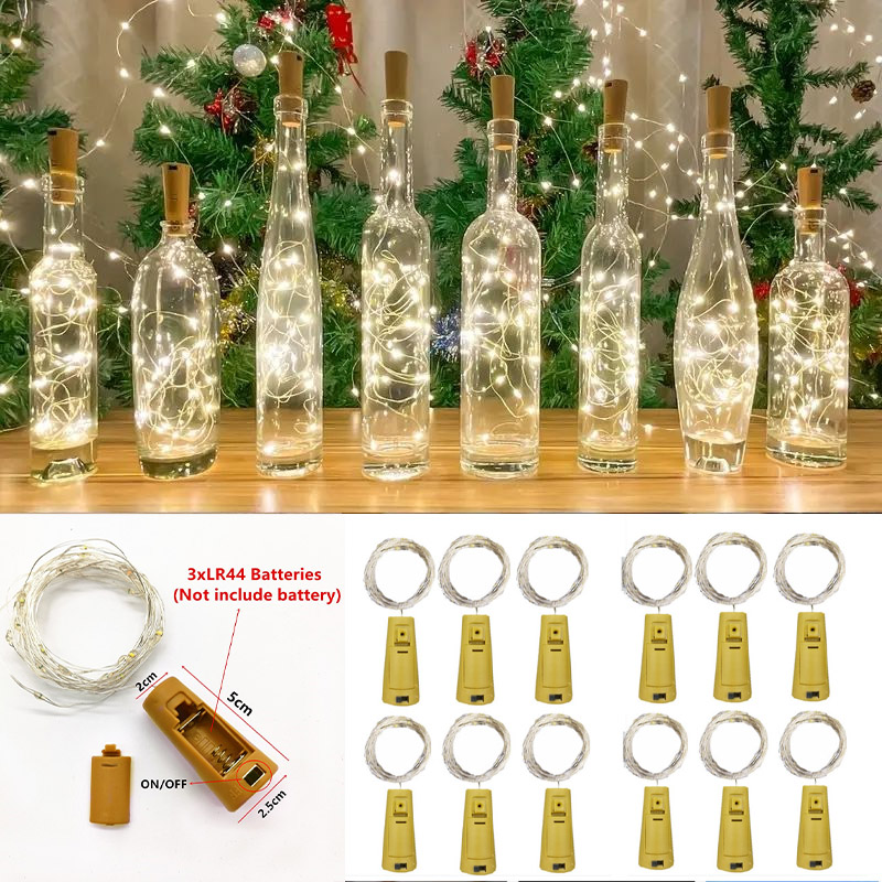 6pcs 20led Wine Bottle with Co - огляд і ціна Led Fairy String Lights