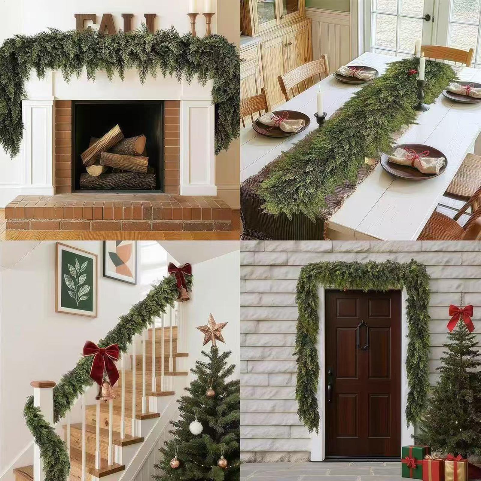 Christmas Garlands Artificial  - огляд і ціна Christmas Wreath Fake