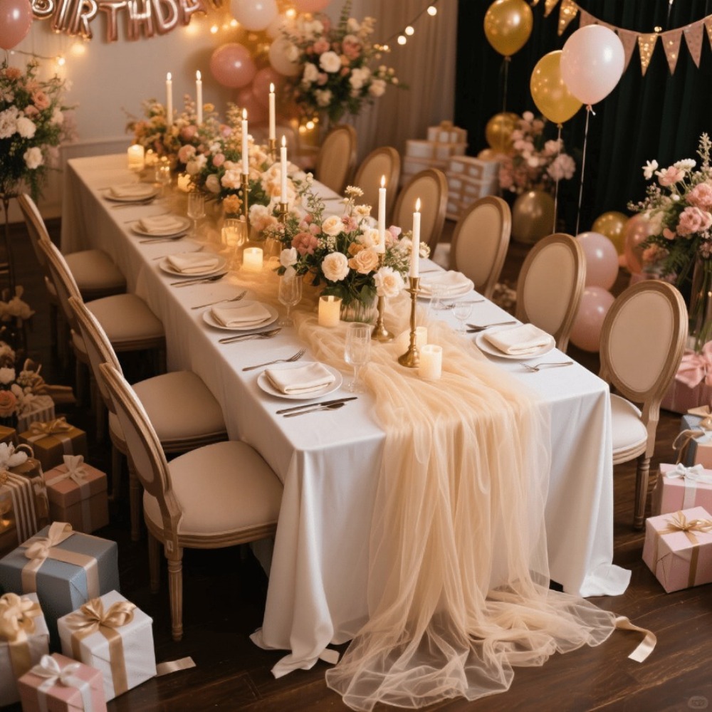 Wedding Sheer Table Runner, Bo - огляд і ціна Christmas Table Runner