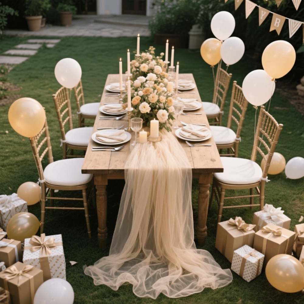 Wedding Sheer Table Runner, Bo - огляд і ціна Christmas Table Runner
