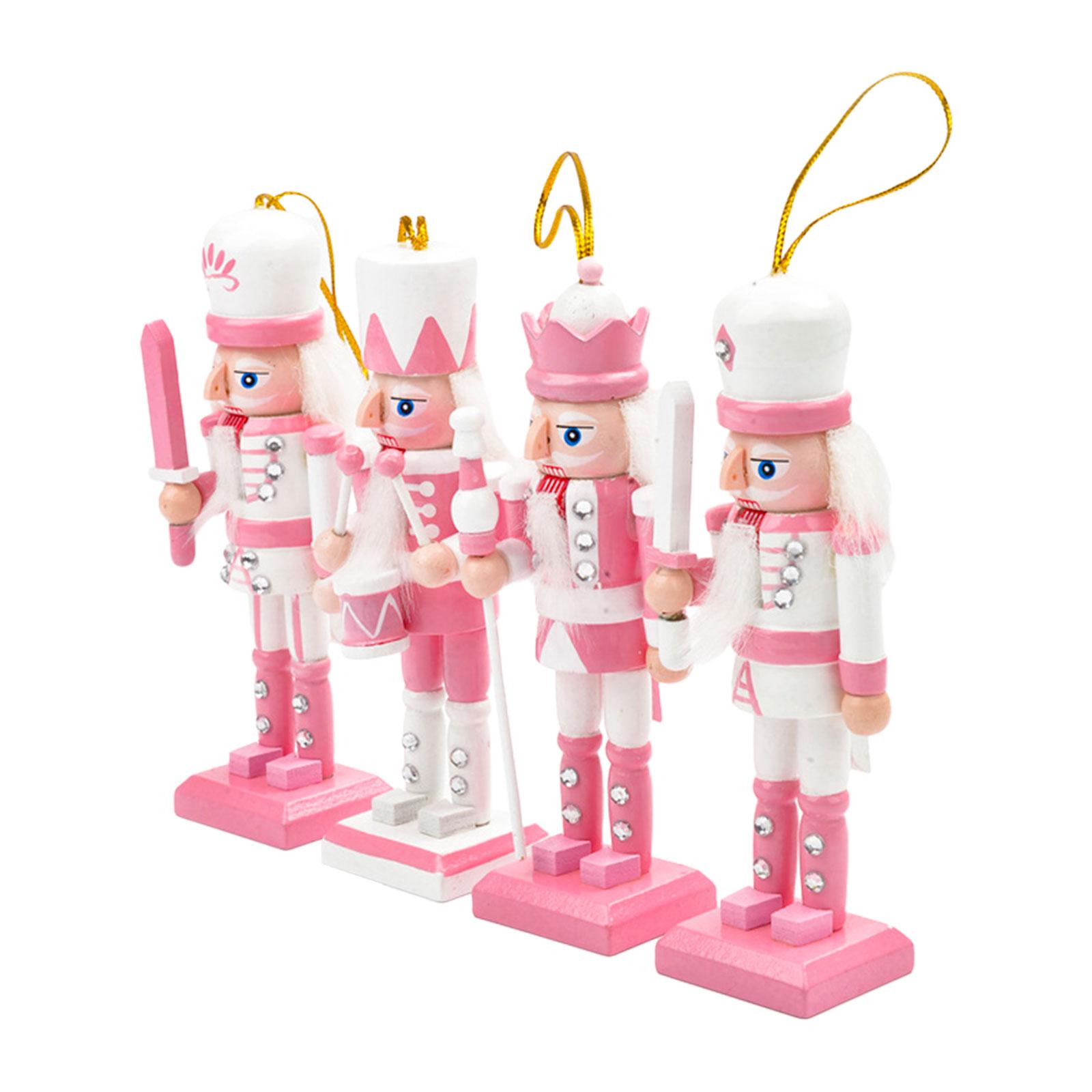 4x Wooden Nutcracker Soldier F - огляд і ціна Nutcracker Figurine