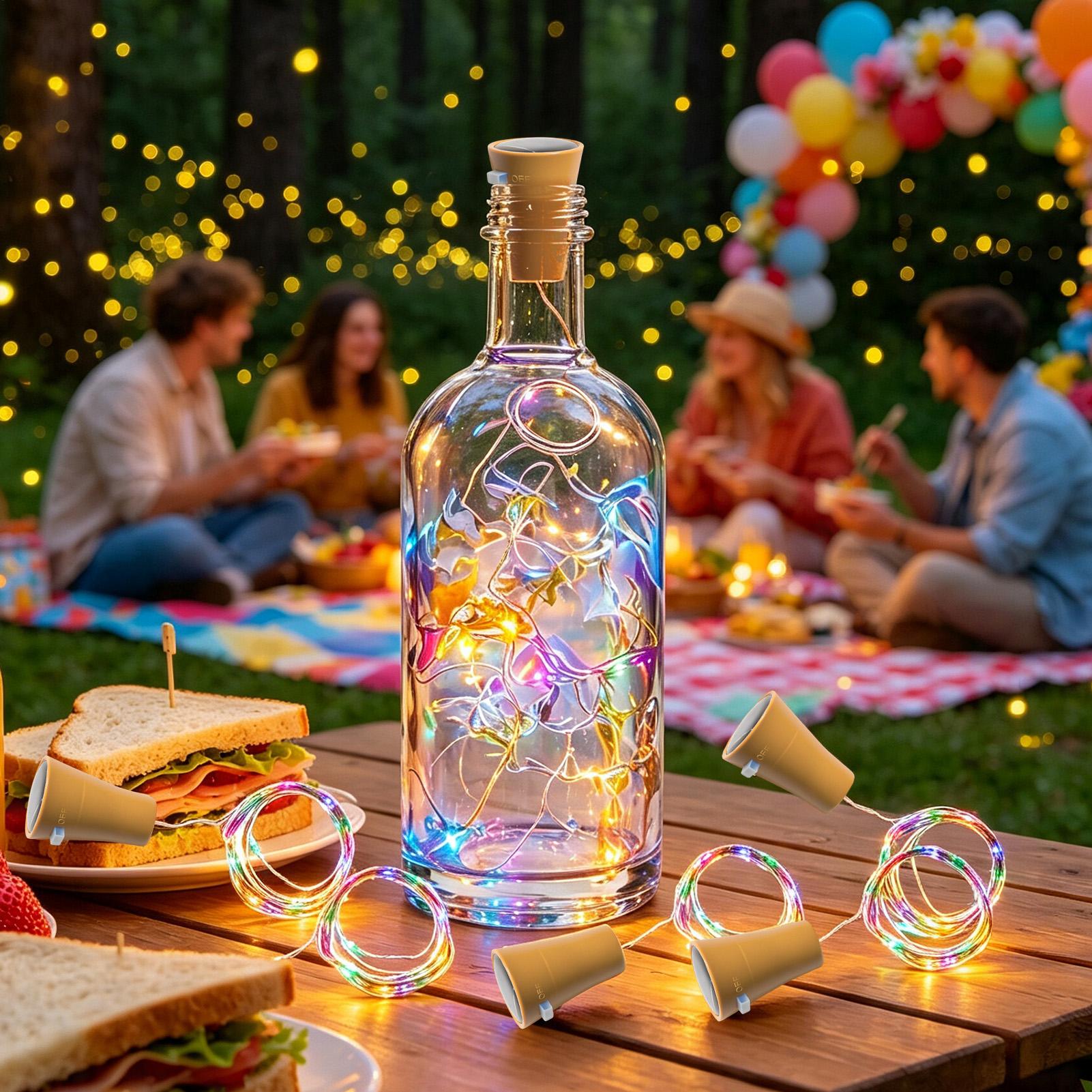 Solar Wine Bottle Lights LED W - огляд і ціна Led Fairy String Lights