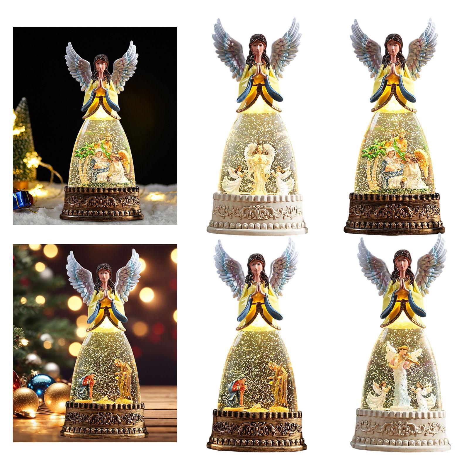 Lighted Angel Figurine Snow Gl - огляд і ціна Snow Globe Musical