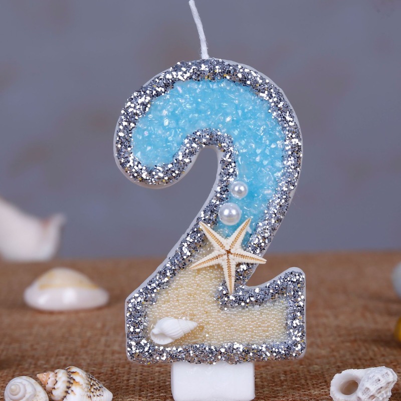 Beach Starfish Number Birthday - огляд і ціна Holiday Candle Set