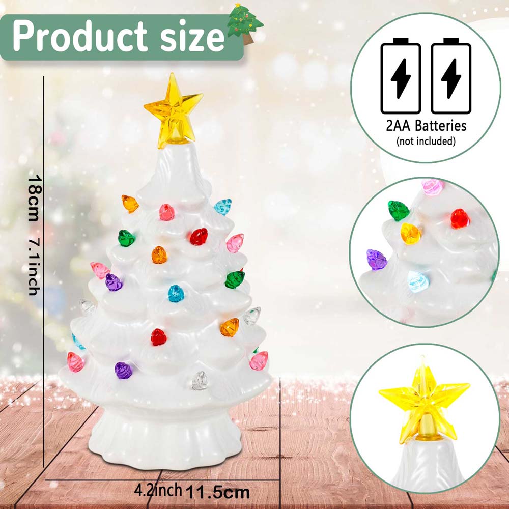 7 Inch Ceramic Christmas Villa - огляд і ціна Star Tree Topper