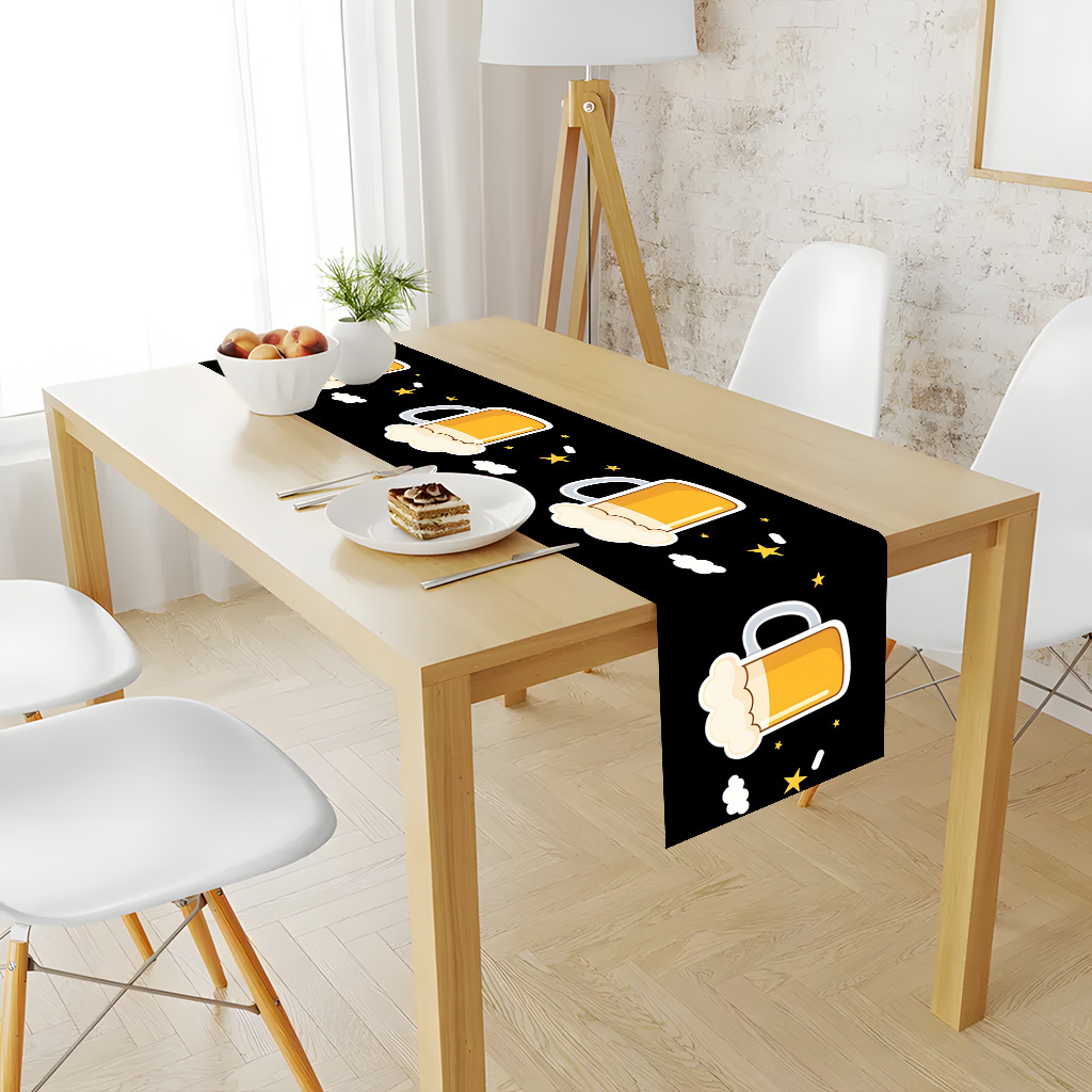 1pc 2D Flat Printed Table Runn - огляд і ціна Christmas Table Runner