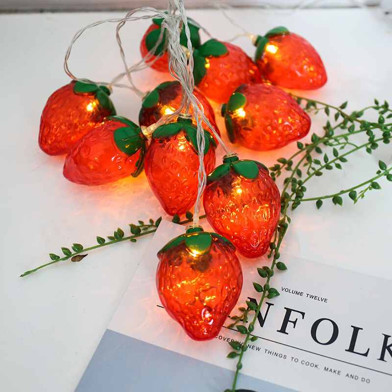 6.5FT 10LEDS Strawberry String - огляд і ціна Led Fairy String Lights