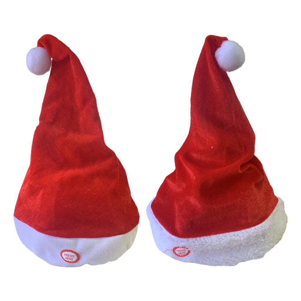Singing Dancing Santa Hats Dec - огляд і ціна Santa Hat Plush