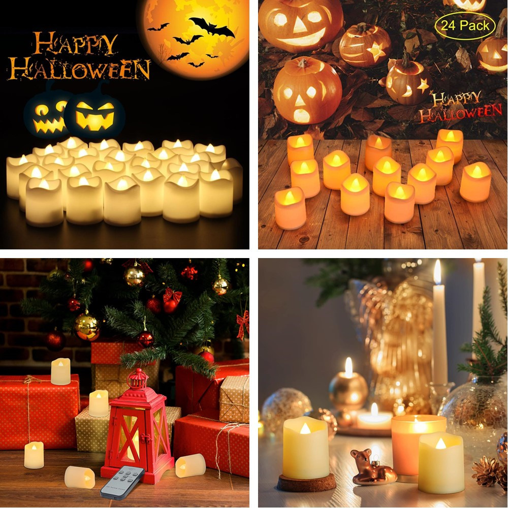 12/24Pcs Flameless LED Tea Lig - огляд і ціна Holiday Candle Set