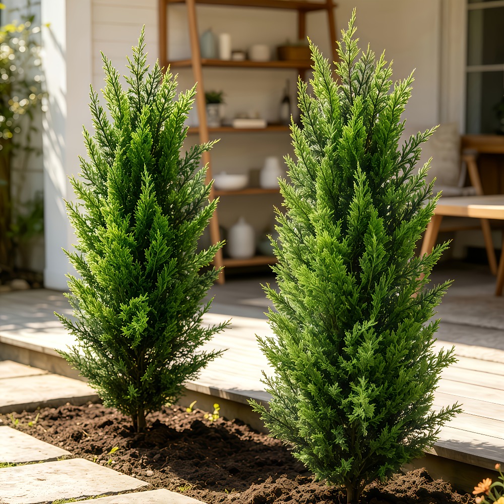 2PC Outdoor Artificial Pine Tr - огляд і ціна Christmas Tree Artificial