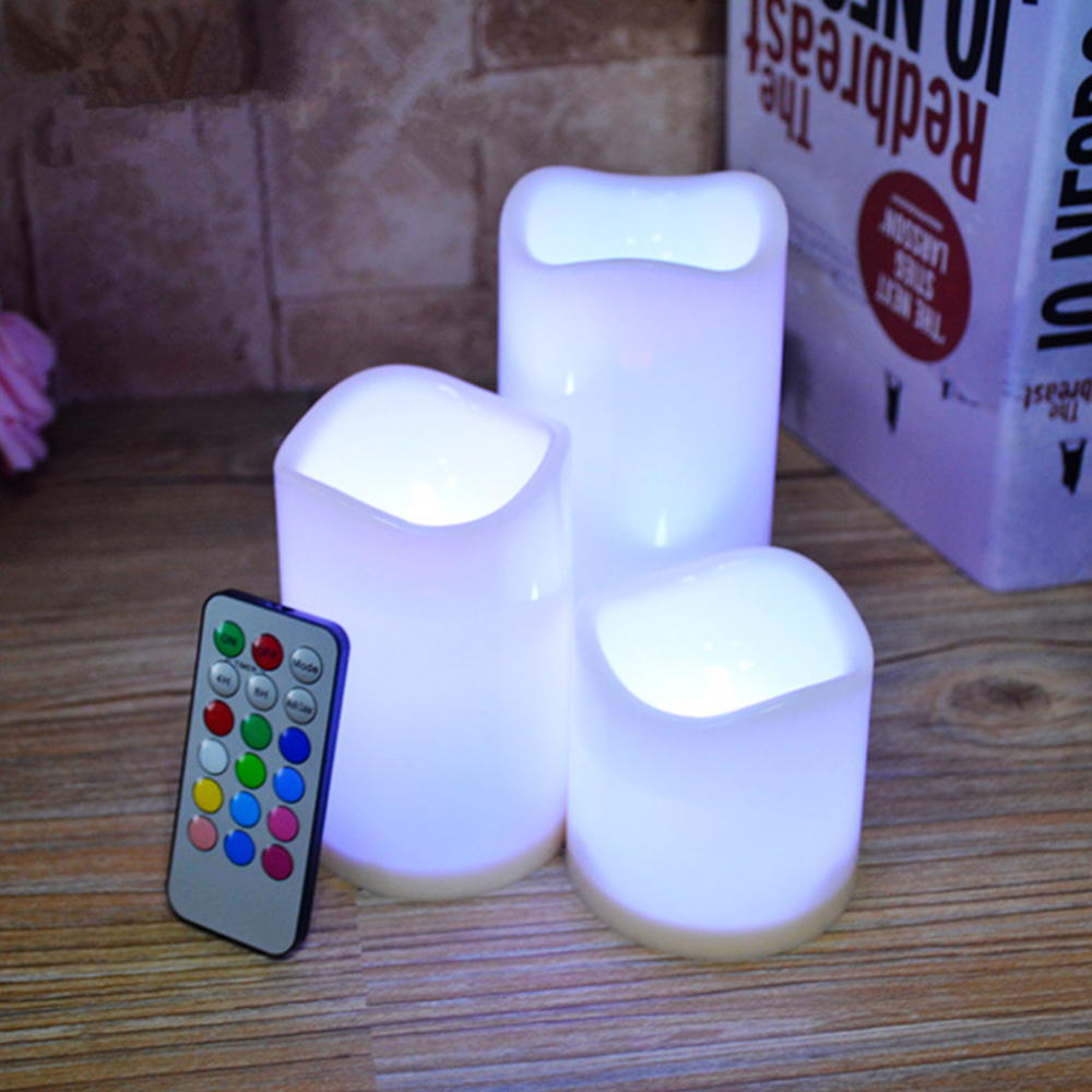 3pcs/ Set LED Flameless Flicke - огляд і ціна Holiday Candle Set