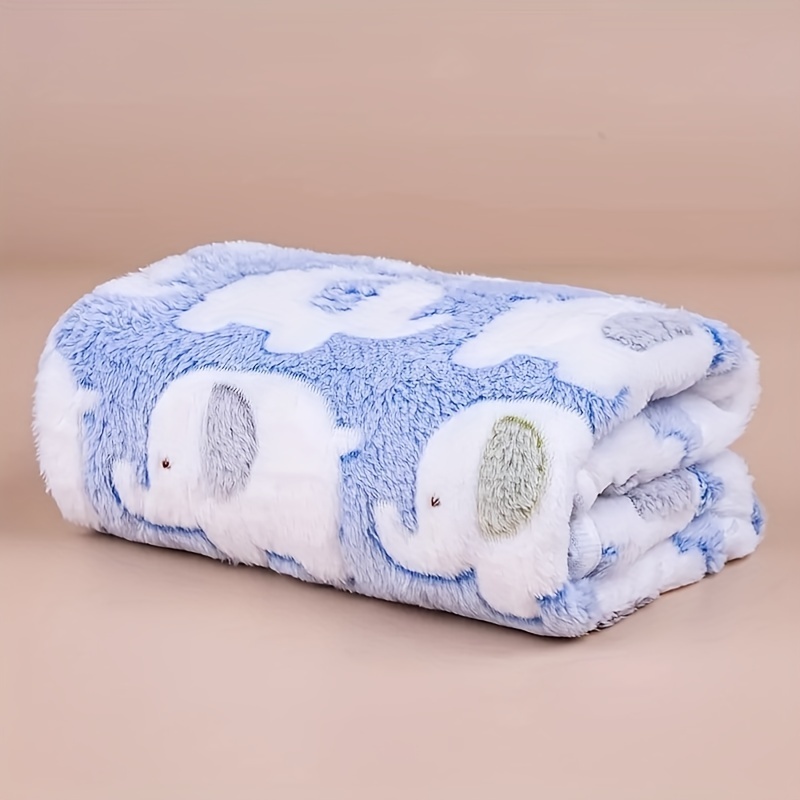 Soft and Cozy Cartoon Elephant - огляд і ціна Christmas Throw Blanket