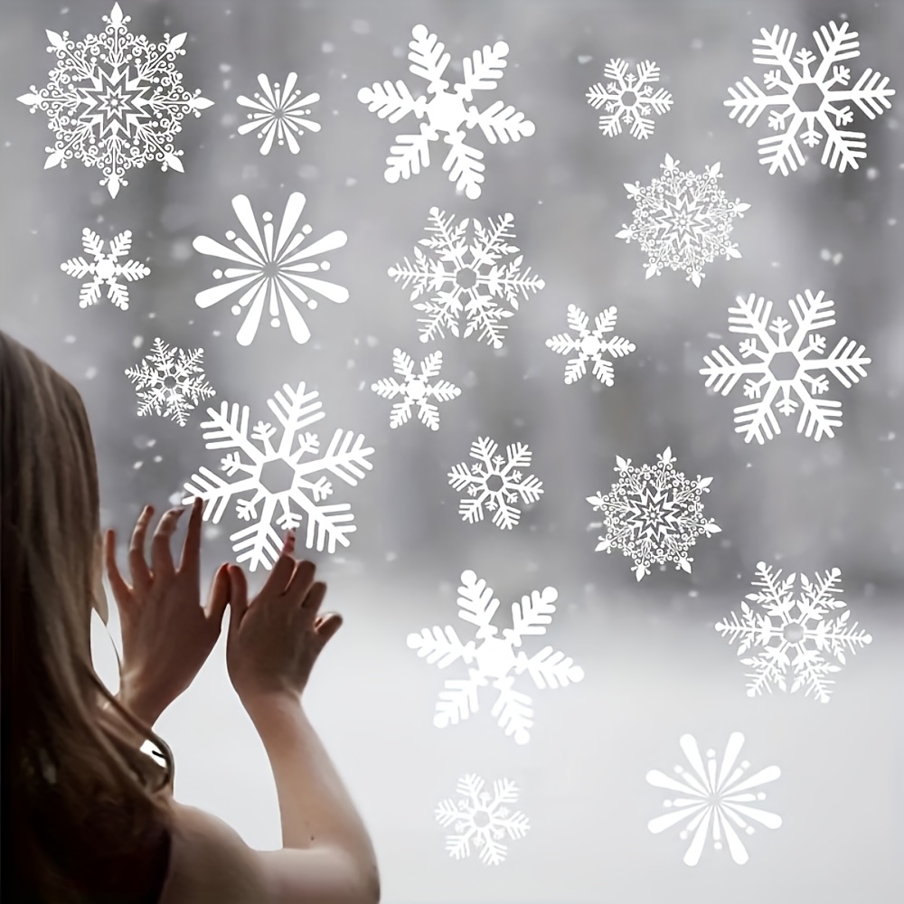 137Pcs Winter Snowflake Static - огляд і ціна Snowflake Window Decal