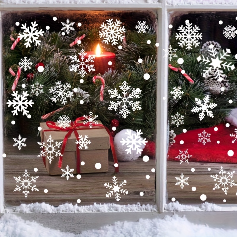 137Pcs Winter Snowflake Static - огляд і ціна Snowflake Window Decal