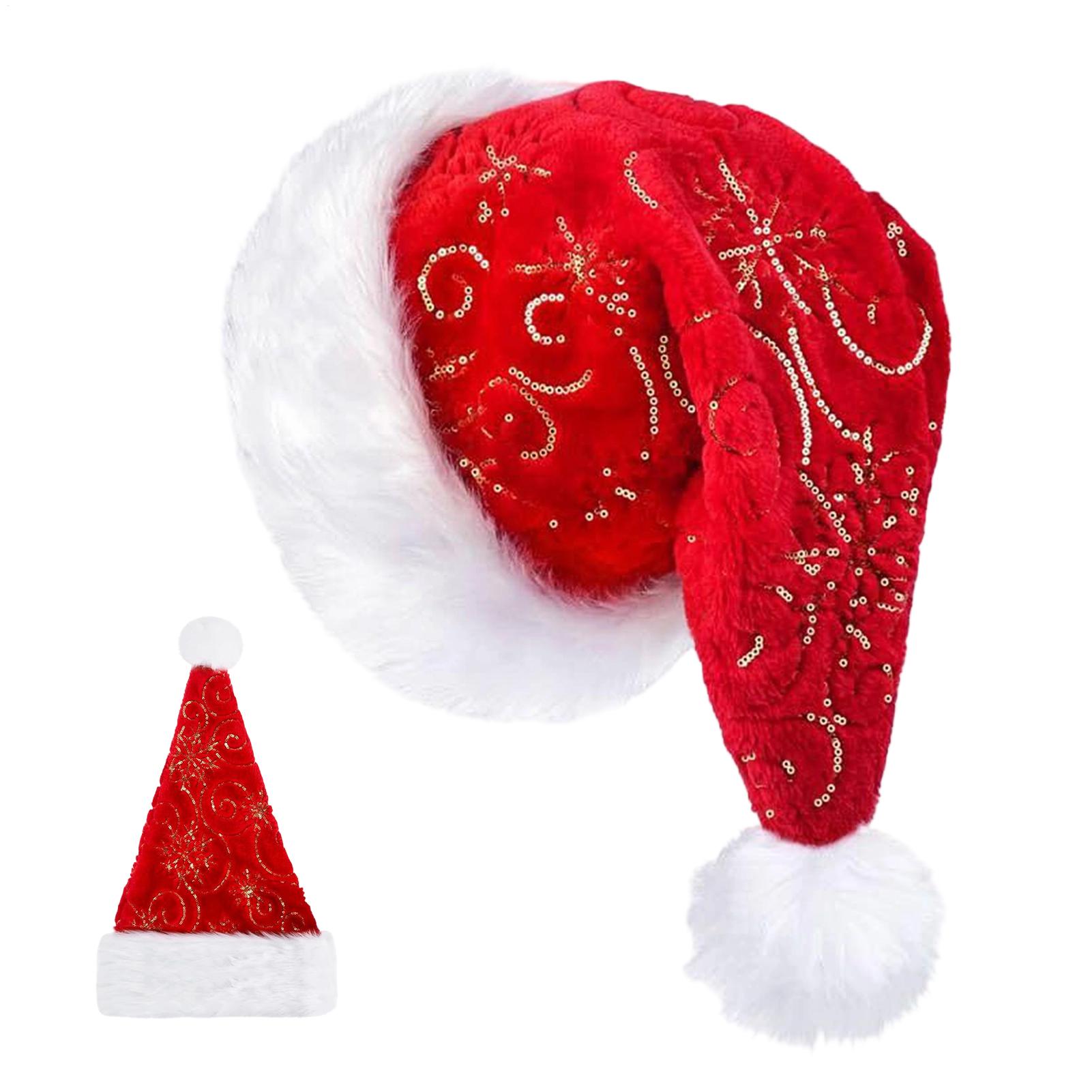 Plush Christmas Hat Portable W - огляд і ціна Santa Hat Plush