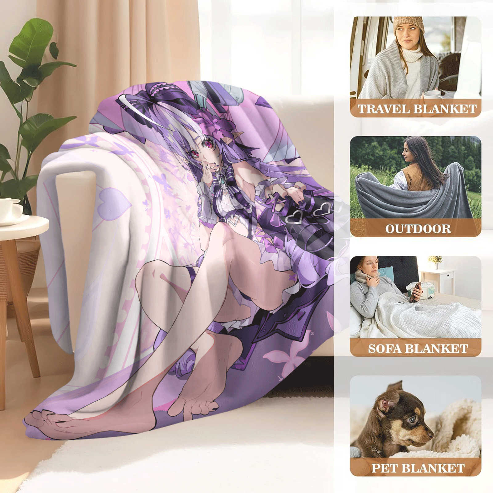Cartoon Zenless Zone Zero  Fla - огляд і ціна Christmas Throw Blanket