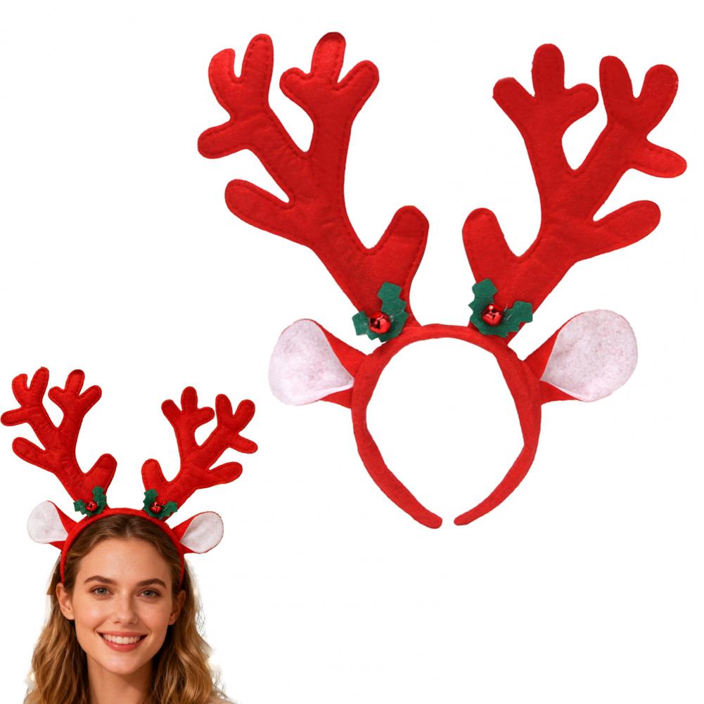 Santa Headband Festive Reindee - огляд і ціна Reindeer Antlers Headband