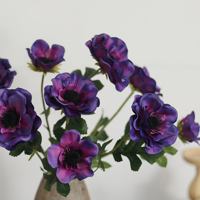 New 3 Heads Anemone Fake Flowe - огляд і ціна Christmas Wreath Fake