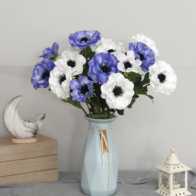New 3 Heads Anemone Fake Flowe - огляд і ціна Christmas Wreath Fake