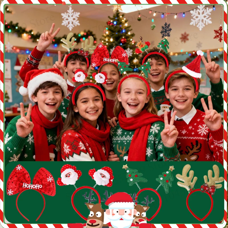12-120Pcs Christmas Headband C - огляд і ціна Reindeer Antlers Headband