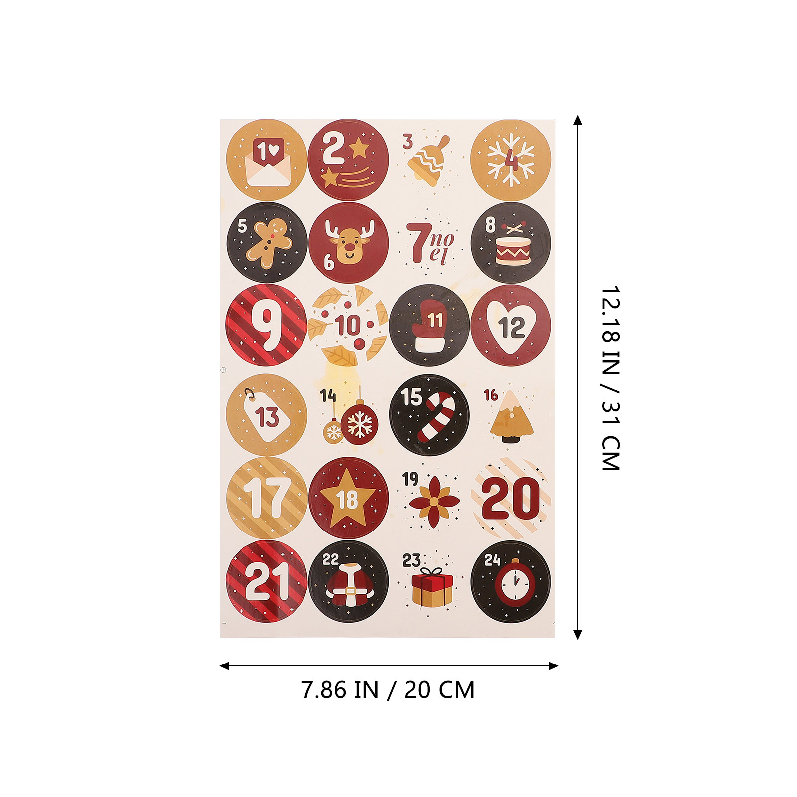 10 Sheets Christmas Decoration - огляд і ціна Advent Calendar Gift