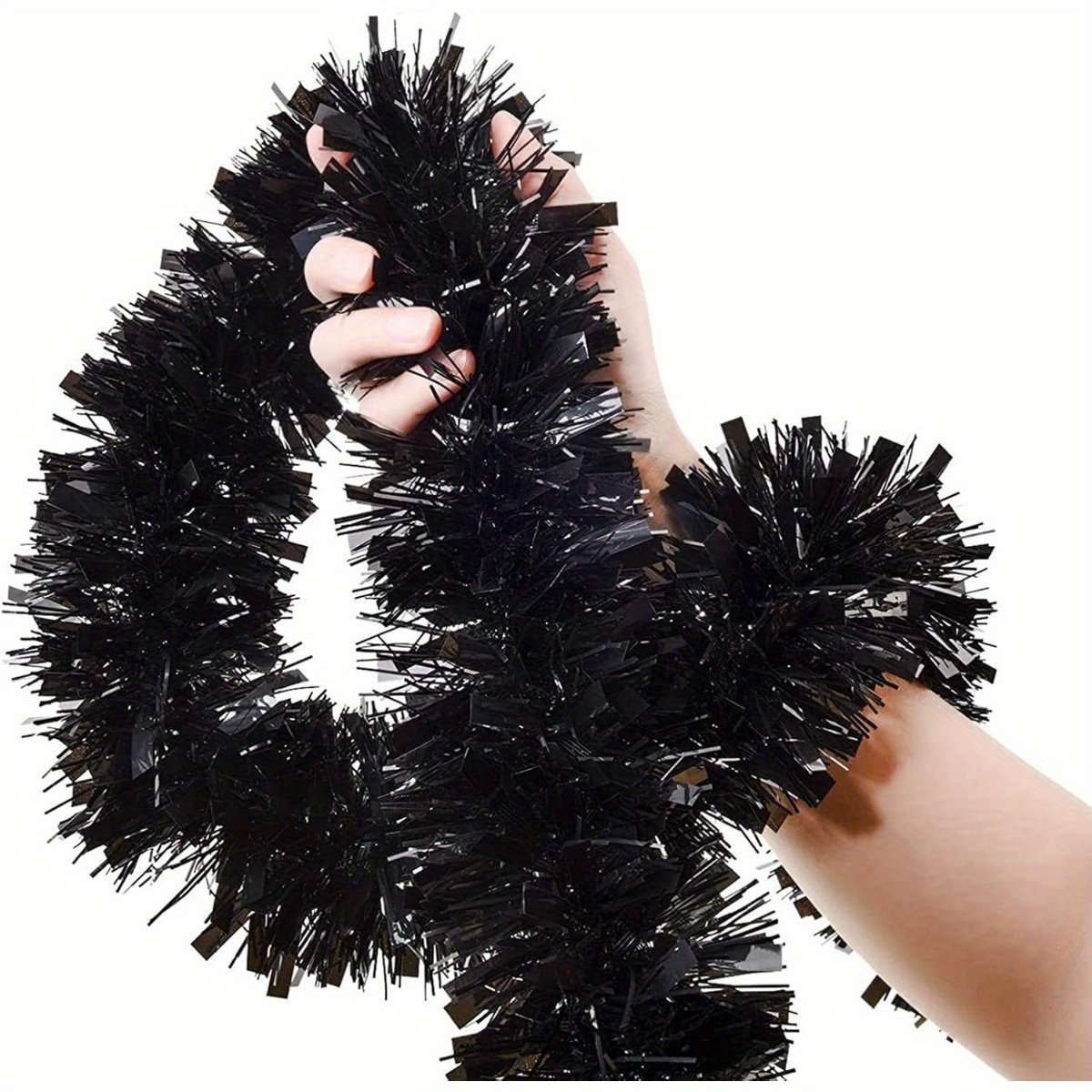 1pcs Black Tinsel Garland in M - огляд і ціна Tinsel Garland Decoration