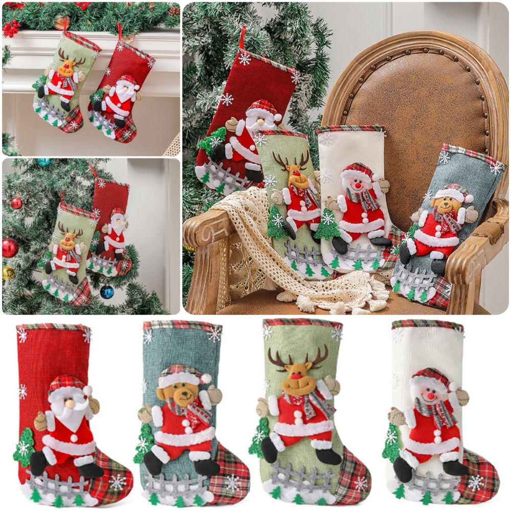 Multicolor Christmas Stocking  - огляд і ціна Christmas Stocking Hanging
