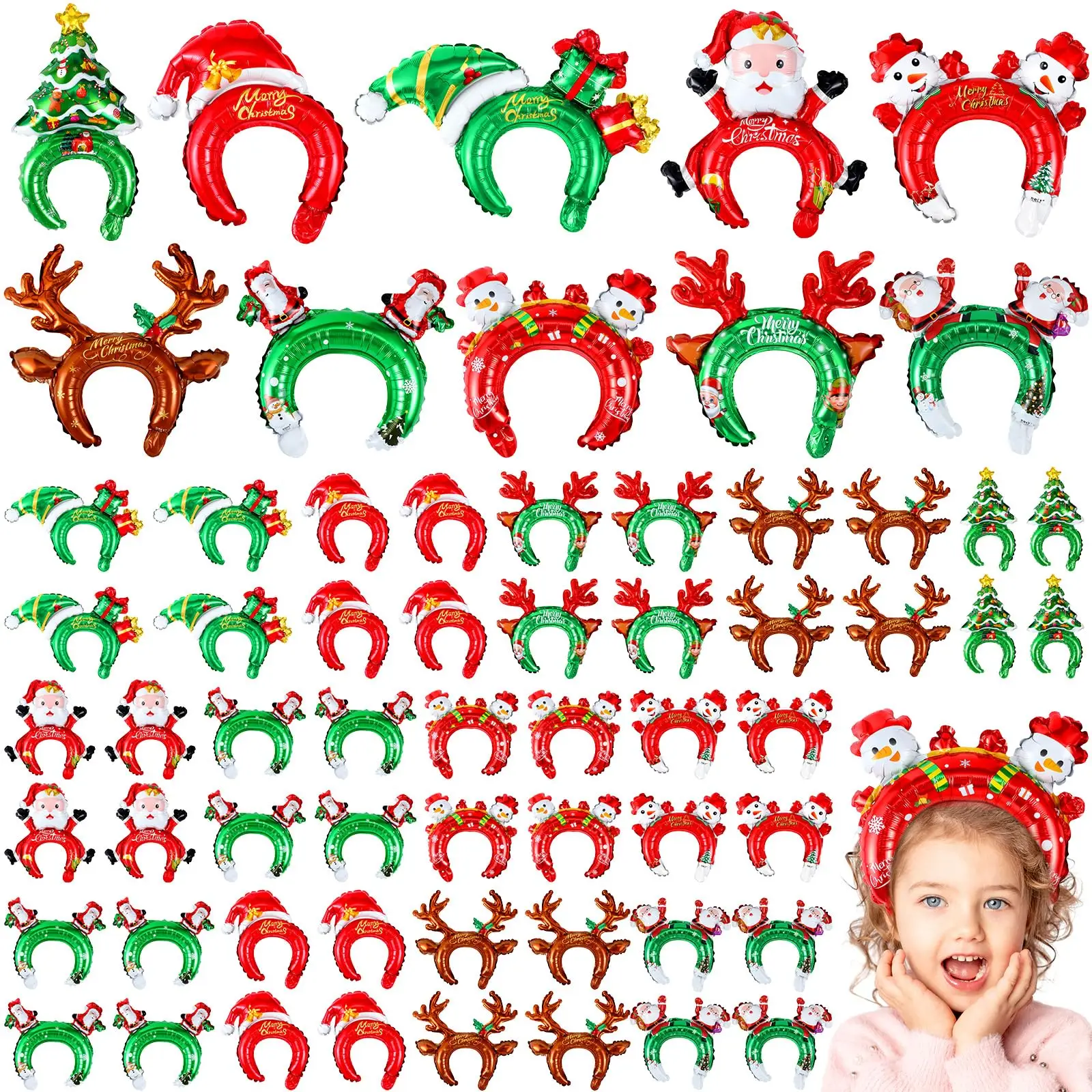 Christmas Inflatable Headbands - огляд і ціна Reindeer Antlers Headband