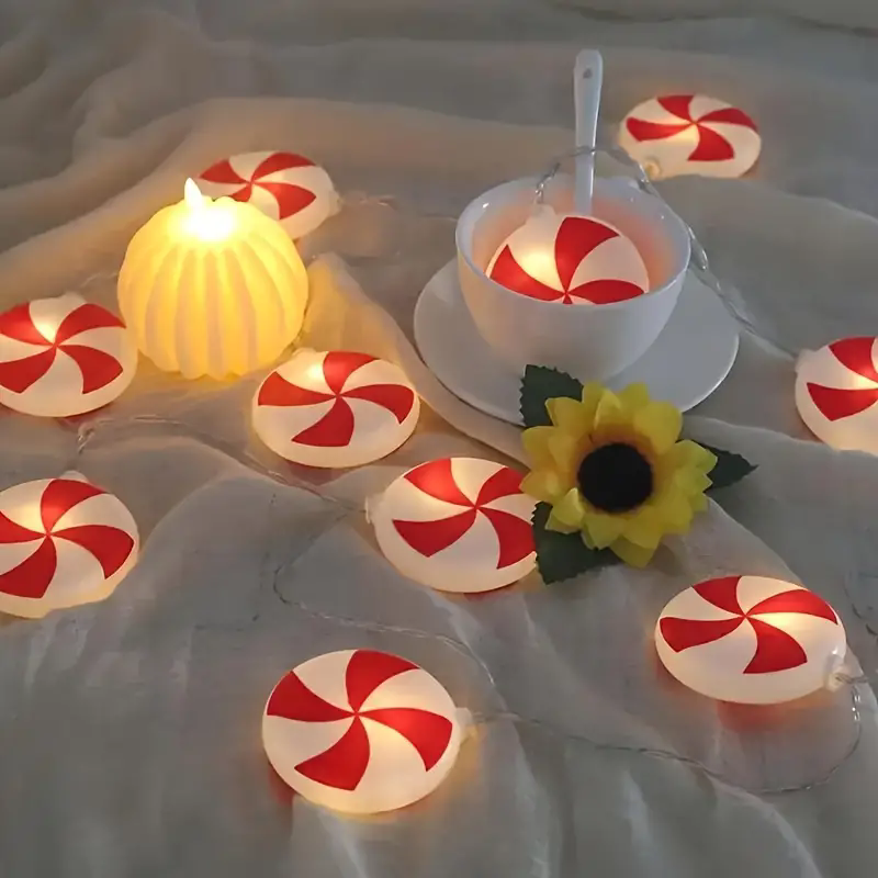 6m 40 LEDS Festive Candy Cane  - огляд і ціна Led Fairy String Lights